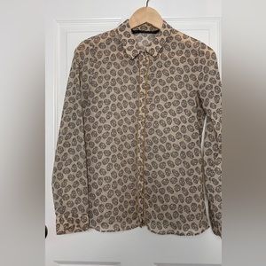 Zara sheer top